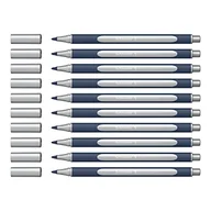 Pióra kulkowe - Schneider ML05001007 Metallic Rollerball długopis (grubość kreski 0,4 mm, tusz wysokometaliczny, szybkoschnący, obudowa z 88% biologicznego tworzywa sztucznego) 10 sztuk w kolorze srebrnym metalicznym - miniaturka - grafika 1