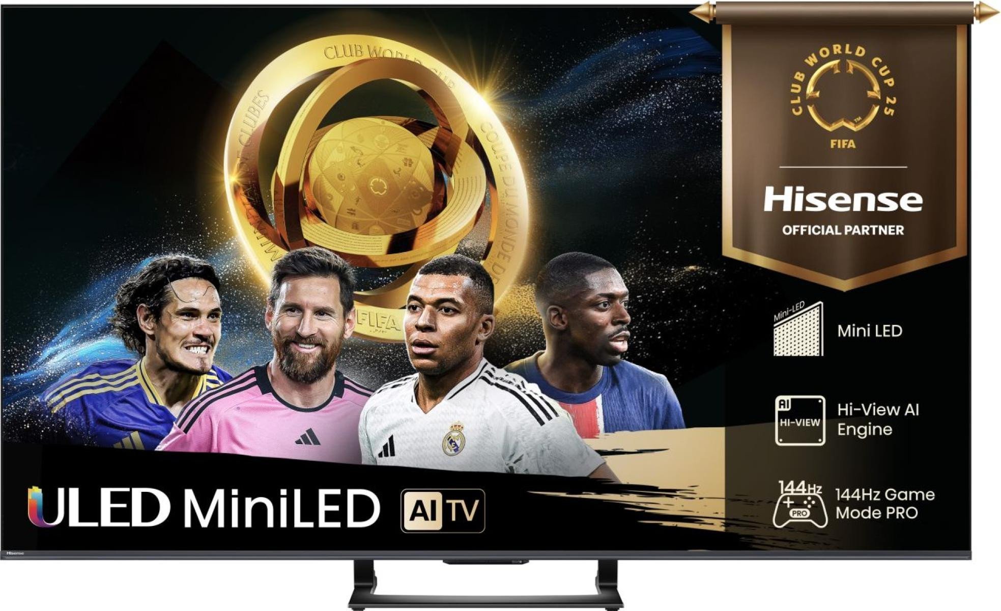 Hisense U7Q 50'' 4K UHD Mini LED melna