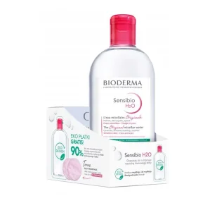 Bioderma Sensibio H2O Płyn micelarny 500ml + Płatki Glov - Płyny micelarne - miniaturka - grafika 1