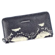 Portfele - Duży damski portfel wzór skóra węża Jennifer Jones - miniaturka - grafika 1