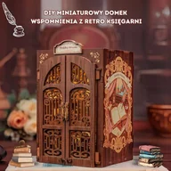 Puzzle - DIY Miniaturowy Domek - Wspomnienia z Retro Księgarni Book Nook|Puzzle 3D - miniaturka - grafika 1