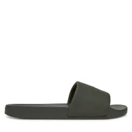 Klapki i japonki męskie - Klapki Calvin Klein Pool Slide W/ Ck Square HM0HM01754 Zielony - miniaturka - grafika 1
