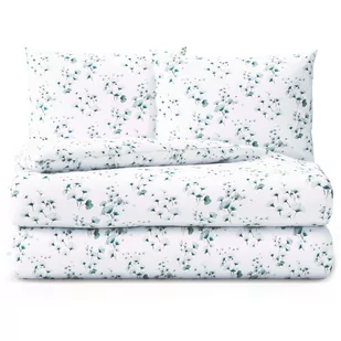Pościel AVERI kolor biały drukowany motyw roślinny 200x200+80x80*2 ameliahome - BEDLIN/AH/AVERI/ARUBA/200x200+80x80*2 - Pościel - miniaturka - grafika 1