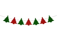 Ozdoby bożonarodzeniowe - Girlanda na Boże Narodzenie Choinka - 12 szt. - miniaturka - grafika 1