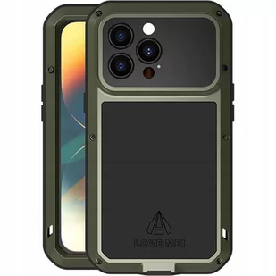 LOVE MEI Etui Pancerne + szkło Powerful do iPhone 14 Pro Max zielone - Etui i futerały do telefonów - miniaturka - grafika 1