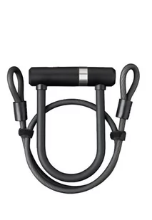 AXA Newton Ul Mini 150/14 With 100/8 Double Loop Cable Key Black - Akcesoria rowerowe - miniaturka - grafika 1