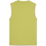 Koszulki sportowe damskie - Damska wąska koszulka bez rękawów Palm Resort z grafiką PUMA Sea Kelp Green - miniaturka - grafika 1