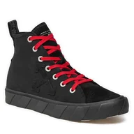 Trampki męskie - Trampki Off-White Mid Top Vulcanized Canvas OMIA119S22LEA0011010 Black - miniaturka - grafika 1