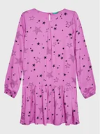 Sukienki i spódniczki dla dziewczynek - United Colors Of Benetton Sukienka codzienna 4C0PCV010 Różowy Relaxed Fit - miniaturka - grafika 1