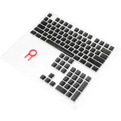 Klawiatury - Redragon PBT Doubleshot keycaps (czarne) A130 BLACK - miniaturka - grafika 1