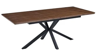 Stół rozkładany do jadalni LOGAN kolor ORZECH/CZARNY 160(200)X90 - Stoły - miniaturka - grafika 1