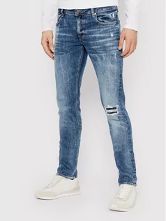 Spodnie męskie - Guess Jeansy Miami M2RAN1 D4EX4 Granatowy Skinny Fit - grafika 1