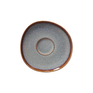 Szaro-brązowy kamionkowy spodek Villeroy & Boch Like Lave, 15,5x15 cm - Talerze - miniaturka - grafika 1