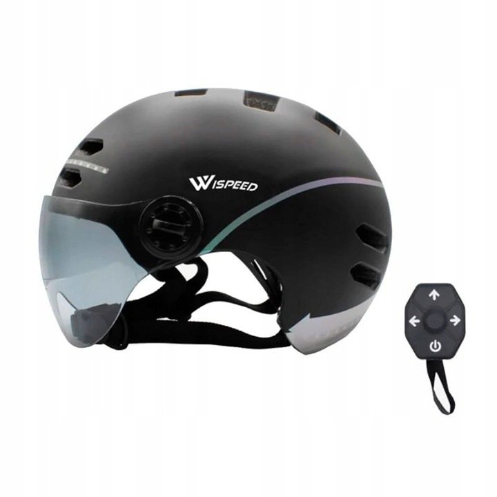 Kask rowerowy Wispeed FT03-A Black Mat L 58-61cm Led