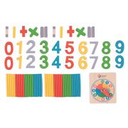Układanki dla dzieci - Classic World CLASSIC WORLD Gra Matematyczna Cyfry Znaki Działań Matematycznych Zegar - miniaturka - grafika 1