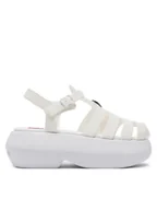 Sandały damskie - LOVE MOSCHINO Sandały JA16247I0II38100 Biały - miniaturka - grafika 1