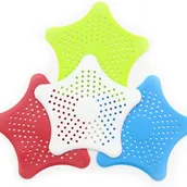 Korki do umywalek - Zestaw 4 elementów do odpływu prysznica i wanny: filtr, siatka na włosy, korek do zlewu i korek zbiorczy. - miniaturka - grafika 1