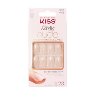KISS Salon Sztuczne Paznokcie Acrylic French Nude - Gracefull (M) 1op.(28szt) - Sztuczne paznokcie i akcesoria - miniaturka - grafika 4