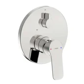 Baterie wannowe i prysznicowe - Hansa Basic - Bateria podtynkowa do obsługi trzech wyjść wody, chrom 80559003 - miniaturka - grafika 1