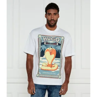 HUGO T-shirt Dicobri Oversize fit - Koszulki męskie - miniaturka - grafika 1