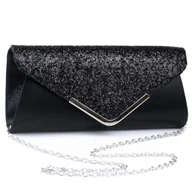 Torebki damskie - TOREBKA wizytowa KOPERTÓWKA WIECZOROWA błyszcząca ELEGANCKA mała - miniaturka - grafika 1