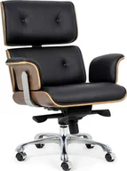 Fotele i krzesła biurowe - Krzesło biurowe Elior Bermund 2X Czarne - miniaturka - grafika 1