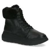 Botki damskie - Buty zimowe botki damskie zimowe ocieplane skórzane Caprice 26220-40 - miniaturka - grafika 1