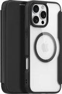 Etui i futerały do telefonów - Etui na telefon komórkowy Apple iPhone 16 Pro, Dux Ducis Skin X Pro Magnetic, czarno-przezroczyste - miniaturka - grafika 1