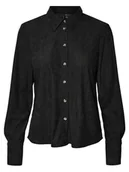 Bluzki damskie - Vero Moda Koszula w kolorze czarnym - miniaturka - grafika 1