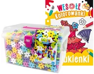 Klocki - KLOCKI KONSTRUKCYJNE Wafle MELI Basic Pink Travel Box 1000 - miniaturka - grafika 1