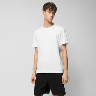 Męski t-shirt oversize Outhorn OTHWSS24TTSHM1507 - biały - Koszulki sportowe męskie - miniaturka - grafika 1