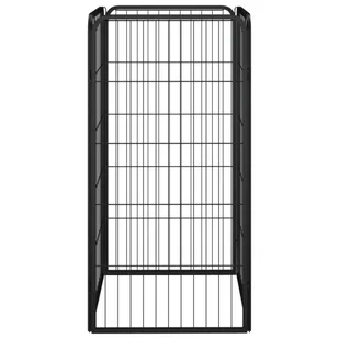 Lumarko Kojec dla psa, 4 panele, czarny, 50x100 cm, stalowy! - Budy dla psów - miniaturka - grafika 5