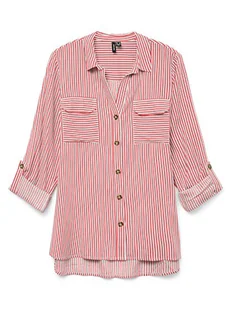 Vero Moda Koszula w kolorze czerwonym - Bluzki damskie - miniaturka - grafika 1