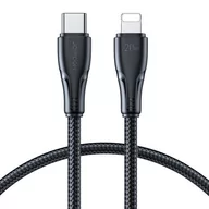 Kable komputerowe i do monitorów - Joyroom kabel USB C - Lightning 20W Surpass Series do szybkiego ładowania i transferu danych 0,25 m czarny (S-CL020A11) - miniaturka - grafika 1
