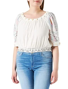 Desigual Damska bluzka boho, biały, S - Bluzki damskie - miniaturka - grafika 1