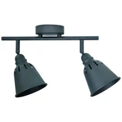 Lampy sufitowe - Polux Plafon LAMPA sufitowa FIONA 2 311962 regulowana OPRAWA retro reflektorki metalowe czarne 311962 - miniaturka - grafika 1