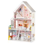 Domki dla lalek - Drewniany domek dla lalek xxl Rezydencja pudrowa - miniaturka - grafika 1