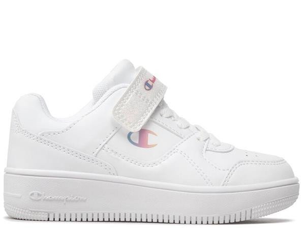 Buty dziecięce Champion S32491WW007 REBOUND LOW G PS Białe