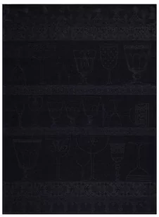 Le Jacquard Fran ais Ściereczka do polerowania szkła Cristal Czarna - Ściereczki, gąbki, czyściki - miniaturka - grafika 1