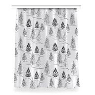 Zasłony - Gotowa zasłona z nadrukiem 150x200 Zimowa choinka, Fabricsy - miniaturka - grafika 1