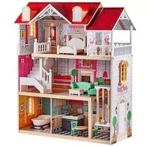 Brimarex drewniany domek dla lalek - Akcesoria dla lalek - miniaturka - grafika 1