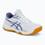 Buty sportowe męskie - Buty do squasha dziecięce ASICS Upcourt 5 GS white/denim blue - miniaturka - grafika 1