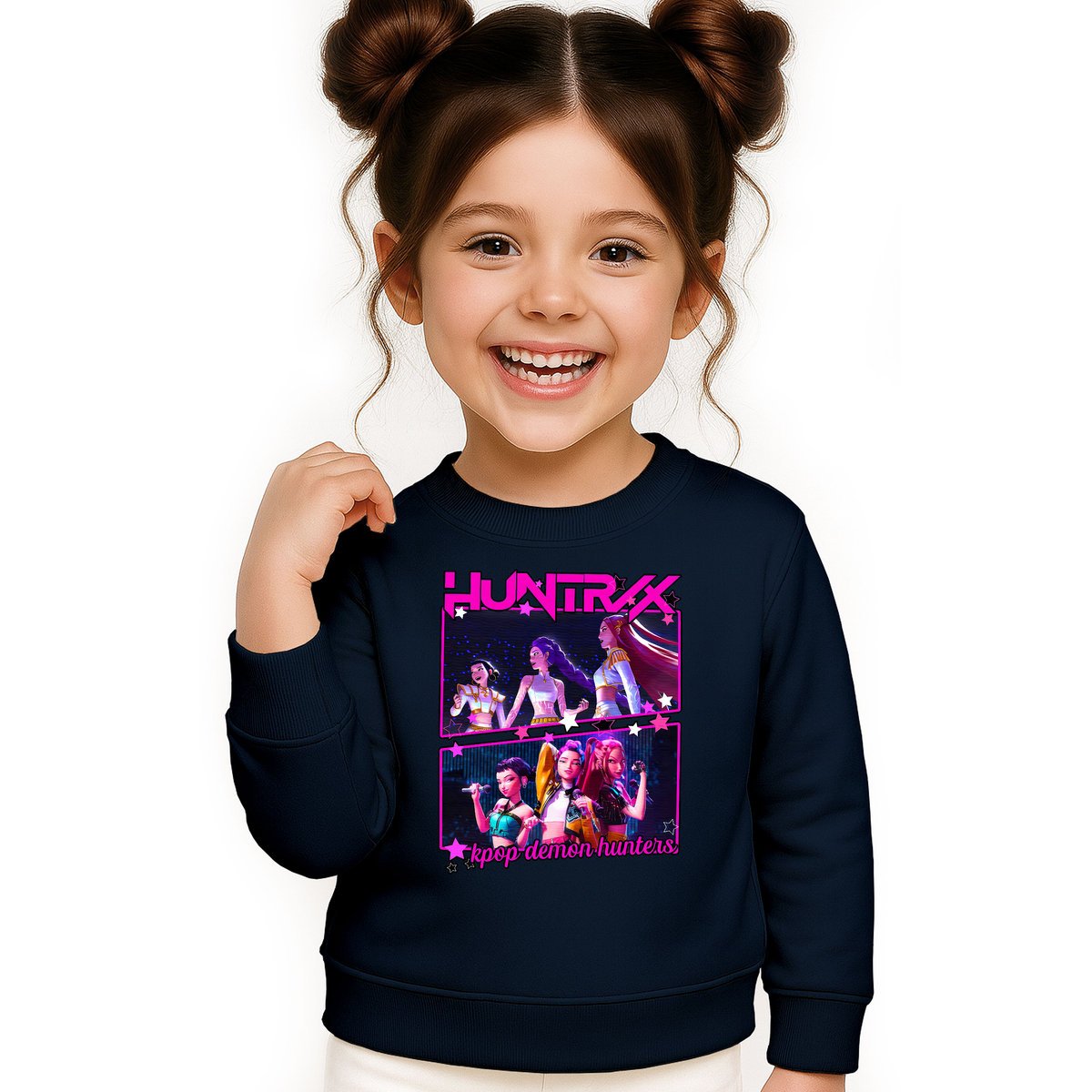 BLUZA DZIECIĘCA KPOP DEMON HUNTERS HUNTRIX 110-116 BAWEŁNIANA JAKOŚĆ