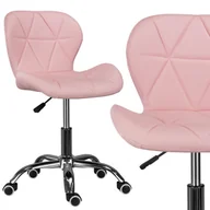 Fotele i krzesła biurowe - Krzesło Fotel Ekoskóra Obrotowy Pikowany Biurowy - miniaturka - grafika 1