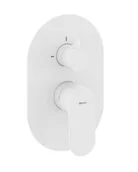 Baterie wannowe i prysznicowe - Ravak Eleganta - Bateria podtynkowa, na 2 urządzenia, kolor biały matowy X070264 - miniaturka - grafika 1