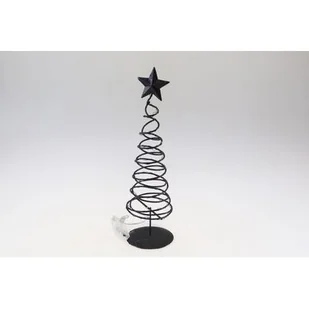 Choinka LED 20 lampek 50 cm czarna - Oświetlenie świąteczne - miniaturka - grafika 1