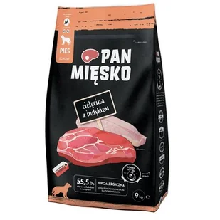 Pan Mięsko Cielęcina z Indykiem M 9kg - Sucha karma dla psów - miniaturka - grafika 1