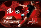 Szkolne artykuły papiernicze - Blok rysunkowy ST-MAJEWSKI Blok rysunkowy A4 Robert Lewandowski (20 kartek) - miniaturka - grafika 1