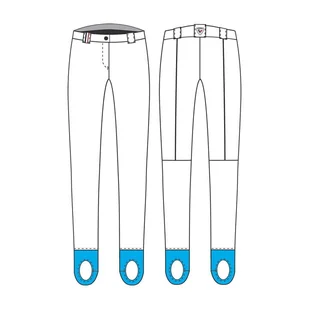 Spodnie narciarskie Rossignol damskie W Ski Fuseau białe - XL - Spodnie narciarskie - miniaturka - grafika 1