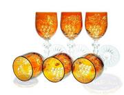 Kieliszki - Kryształowe kieliszki do sherry z wygrawerowanym motywem winogron 75ml - miniaturka - grafika 1